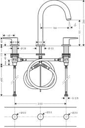    Hansgrohe Vernis Blend 71553000  3 ,  , 