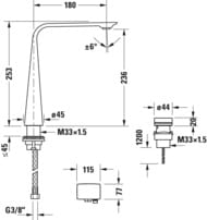    Duravit D.1 XL ,  t, , D11110008046