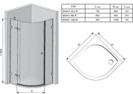   RAVAK BRILLIANT BSKK3-80L (7957951950)  , , +Transparent