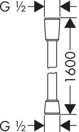   Hansgrohe Comfortflex 1,60 ,  28168000