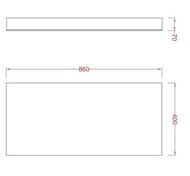 !  ArtCeram Square Mini 400x860 ACS011