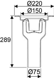  Uponor Drain 75/150,  , 1094253