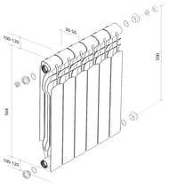   ROYAL THERMO Revolution Bimetall 500 2.0 (56464780) 1280,8 ,