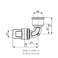  TECElogo 90*> 25  3/4"  ,  8610205