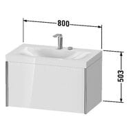    Duravit XViu 800503480 1 ,  / XV4610OB122C