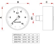  Far, 0-6 , 1/4", D63, .. (.), .FA 2500 06