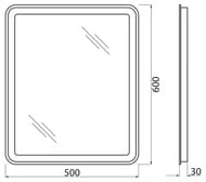  BelBagno (500x30x600)      SPC-MAR-500-600-LED-BTN