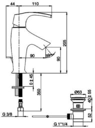  Jacob Delafon SYMBOL  , ,  , . 90 E72680-C