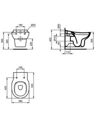   IDEAL STANDARD CONTOUR S312801 21 Rimless 