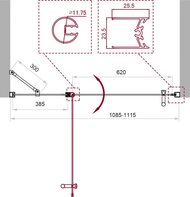    BelBagno Uno (1100x1900) UNO-B-12-40+70-C-Cr ,  / 