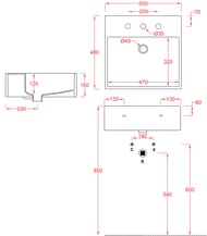   ArtCeram Quadro 500480160 , .  , :  QUL0020100