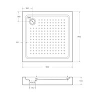    CEZARES (900900150)  TRAY-A-A-90-15-W0  