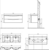     BelBagno ANCONA-N (1200480450) Rovere Moro ANCONA-N-1200-2C-SO-2-RW