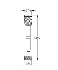   Grohe Relexaflex 28151L01 1500, , 