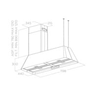  ELICA Ikona Maxxi Pure BL MAT/F/120 LED, 1200440, 11003/, 200,  . PRF0171195