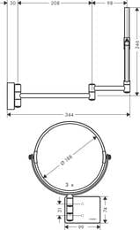   Hansgrohe AddStoris 41791700  , 3-  .,  