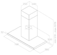  ELICA Galaxy BLIX/A/80 LED, 800380 , 1200 3/, 265 , . / PRF0008948B