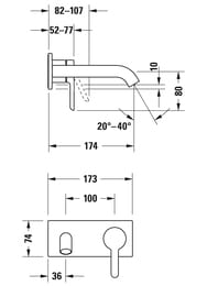  Duravit C.1    ,  174 ,  C11070003010