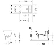   DURAVIT STARCK 3 370560420   ,  2230100000