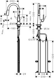  Hansgrohe Talis M51   160    ,  73850000