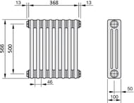  Zehnder Charleston 3057  8 ,   1/2", Technoline