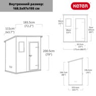  KETER MANOR PENT 6X4 (185,5x111x200,5), -