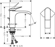  Hansgrohe Vivenis 75020670  , , 110,  , .