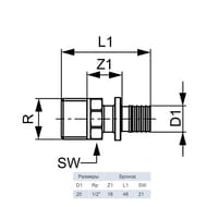  TECEflex  201/2'', , , .705603