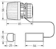  DANFOSS RA 2992  .  ., .  L=0-2,  