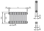  Zehnder Charleston 2056  28 ,   3/4", 1512 , 