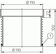   =100  D=110  HL 340N