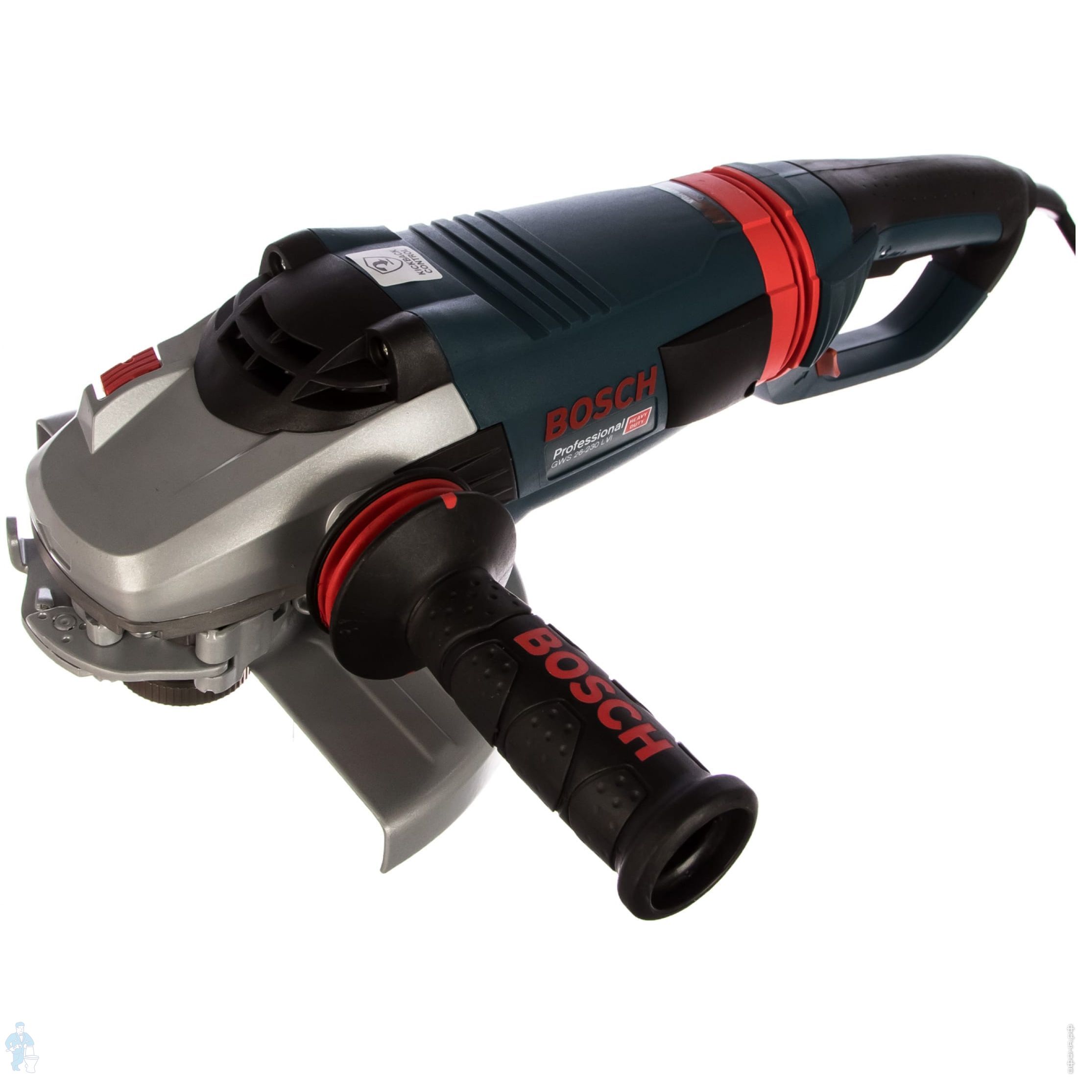 Шлифмашина BOSCH GWS 26-230 LVI угловая, 2.6кВт, 230мм, 6500об/мин,  0601895F04 | Афоня.рф