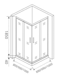   GOOD DOOR BAS INFINITY CR -80-C-CH (8080) ,   6