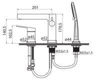     BelBagno DELTA DEL-BVD3-IN  3 ,    , 