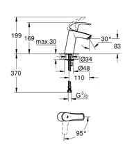  Grohe EuroSmart 2339510E   , M-Size, 