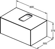    Ideal Standard CONCA (800x505x370) 1 ,  ,    T3929Y6