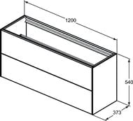    Ideal Standard CONCA 1200x373x540 2  ,    T3951Y2