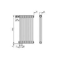  Zehnder Charleston 2200  8 ,   1/2'', 1699, 