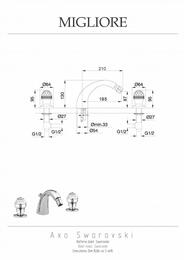    Migliore AXO SWAROVSKI  3 , / ML.AXO-625F.CRDO