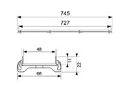    800 TECEdrainline plate 600870