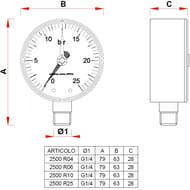  Far, 0-6 , 1/4", D63, .. (.), .FA 2500 R06