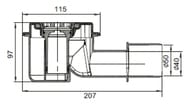      ACO Showerdrain B L=985 h=77,  , : 