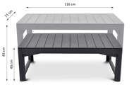  KETER LYON RATTAN TABLE (116x7140-65), , 