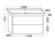    Burgbad Iveo 1200492721 LED, 2 , /  SFEY120F2833G0183