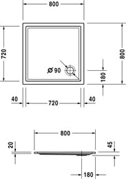   Duravit Starck 800800 720114000000000