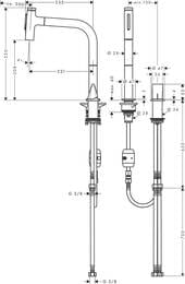  Hansgrohe Metris Select M71   200  ,  2 ,  73819000