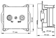  Systeme Electric GLOSSA  TV-SAT    1  GSL000297