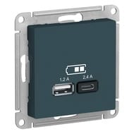  Systeme Electric ATLASDESIGN USB A+, 5/2,4 , 25/1,2 , ,  ATN000839