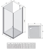   RAVAK CHROME CPS-80 (780-8001950) , +Transparent