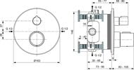 Ideal Standard CERATHERM T100    A5813XG , ,  